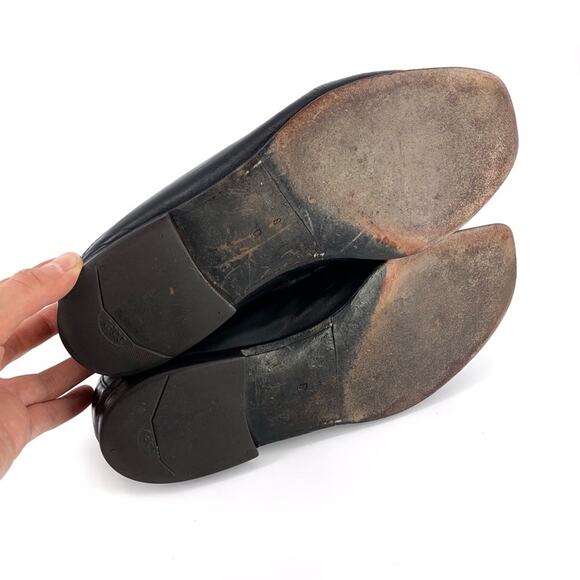 SANTONI Horse Bit Loafer Moccasin Black Leather 9 D main image 12